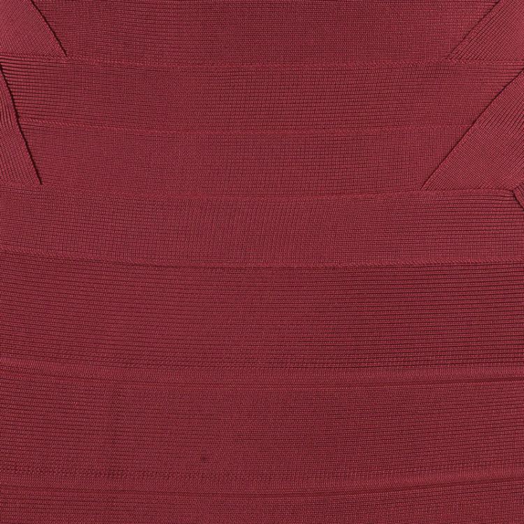 Pre Owned Herve Leger Juliette Long Bandage Gown S