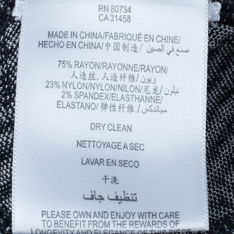 Pre Owned Herve Leger Jacquard Bandage Mini Skirt S