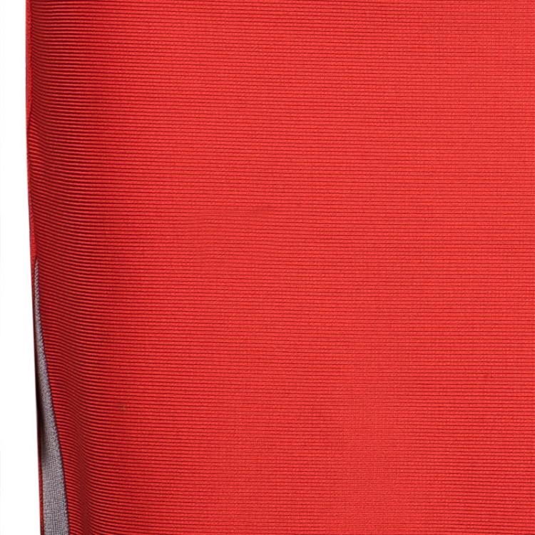 Pre Owned Herve Leger Red Bandage Skirt M