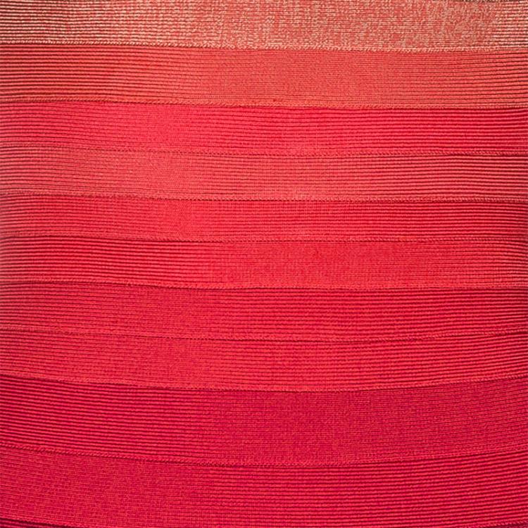 مملوكة مسبقًا Herve Leger Multicolor Off Shoulder Bridget Bandage Dress S