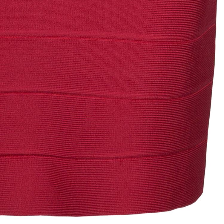 Pre Owned Herve Leger Karima Signature Essentials Dress S