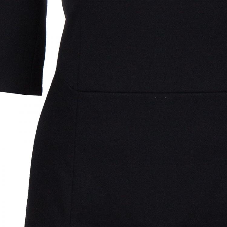 Pre Owned Hugo by Hugo Boss Black Wool Dress M