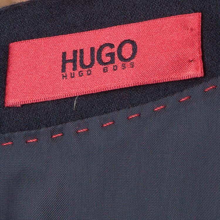 Pre Owned Hugo by Hugo Boss Black Wool Dress M