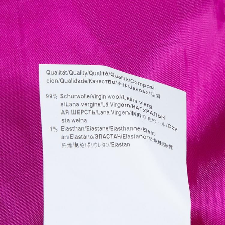 Pre Owned Hugo by Hugo Boss Pink Koletta Wool Dress M