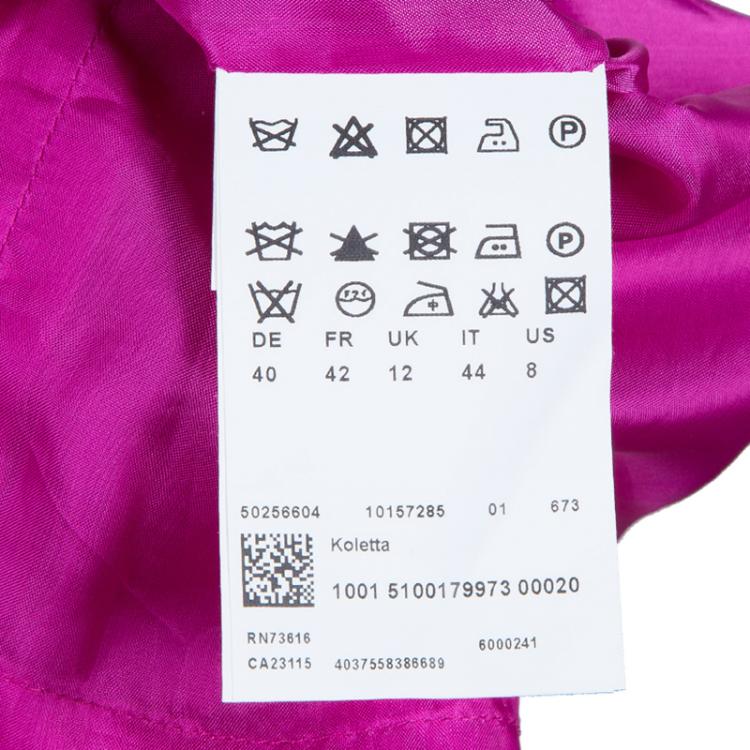 Pre Owned Hugo by Hugo Boss Pink Koletta Wool Dress M