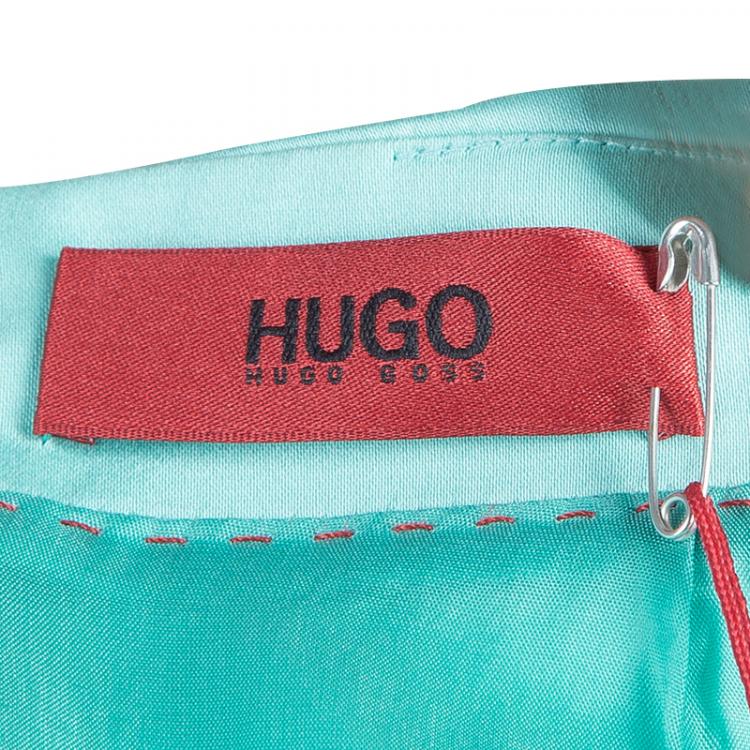 Pre Owned Hugo by Hugo Boss Kenina Short Sleeve Dress S