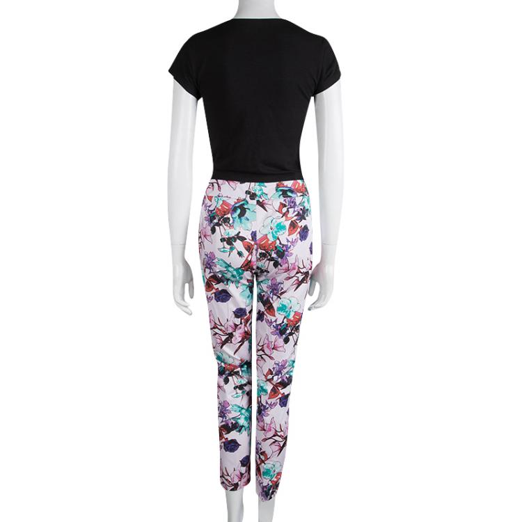 Pre Owned Hugo By Hugo Boss Multicolor Floral Printed Hisusa Pants M