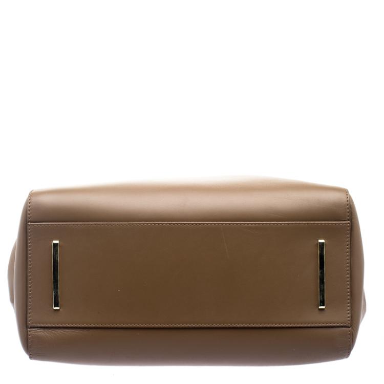 Pre Owned Hugo Boss Brown Leather Romy Top Handle Bag
