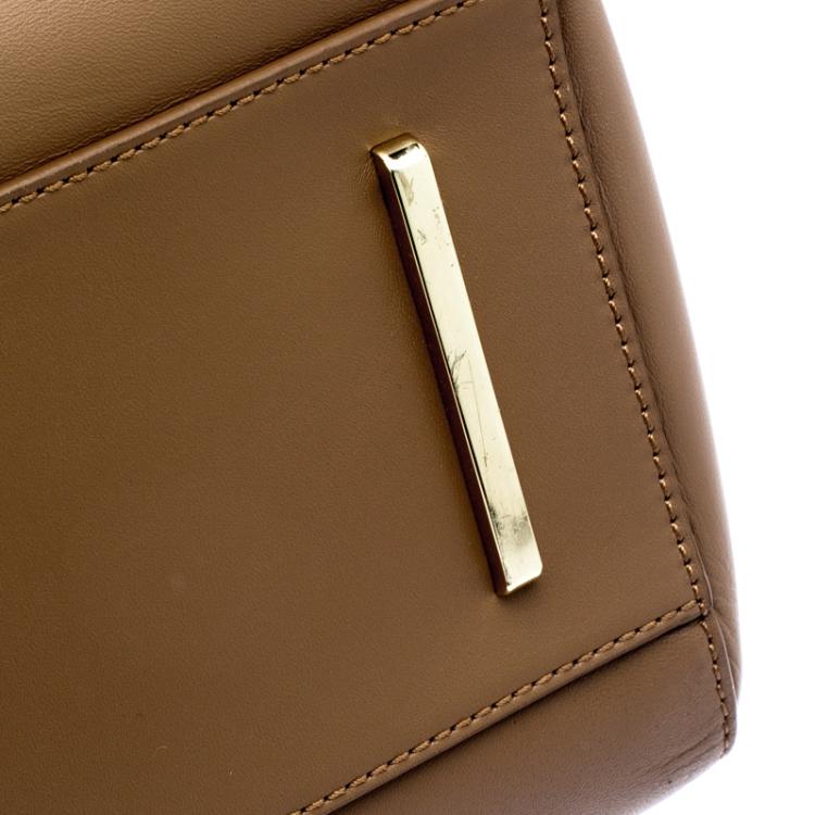 Pre Owned Hugo Boss Brown Leather Romy Top Handle Bag
