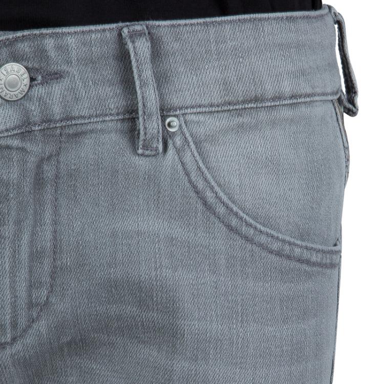 Pre Owned Isabel Marant Etoile Grey Embroidered Side Stripe Detail Denim Jeans L