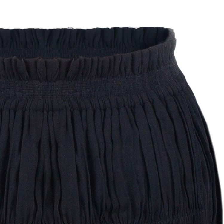 Pre Owned Isabel Marant Black Gathered Skirt S