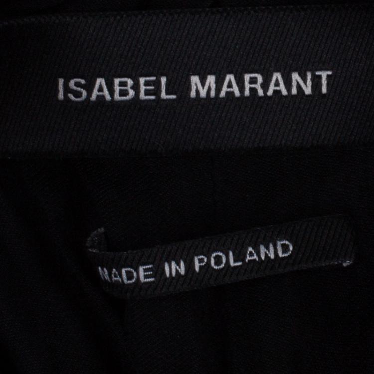 Pre Owned Isabel Marant Black Gathered Skirt S