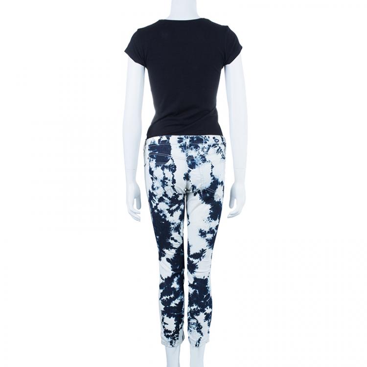 Pre Owned Isabel Marant Tie-Dye Cropped Jeans S
