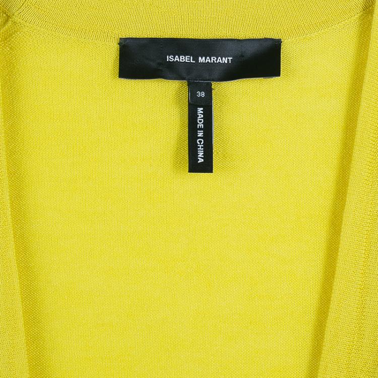 Pre Owned Isabel Marant Yellow Cardigan M