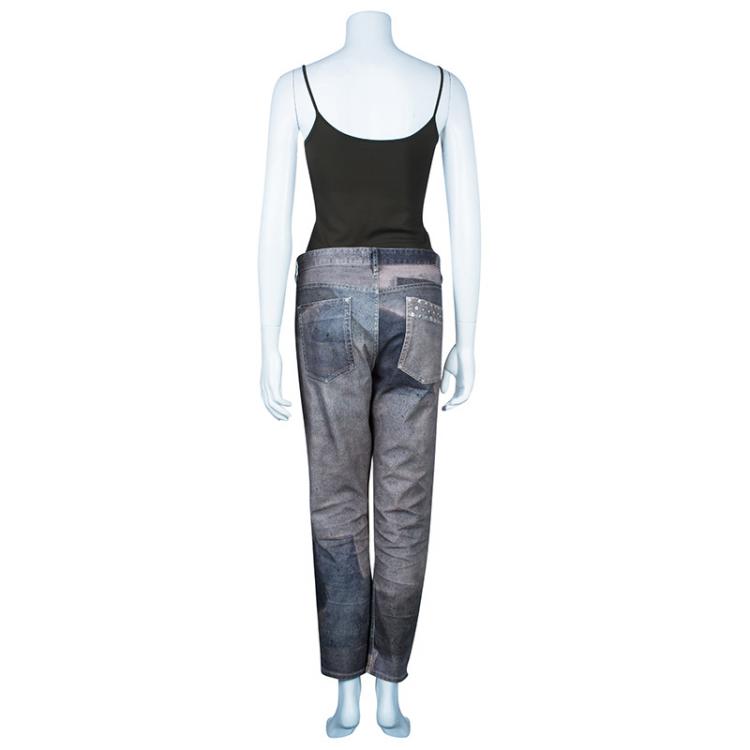 Pre Owned Isabel Marant Printed Denim Jeans L