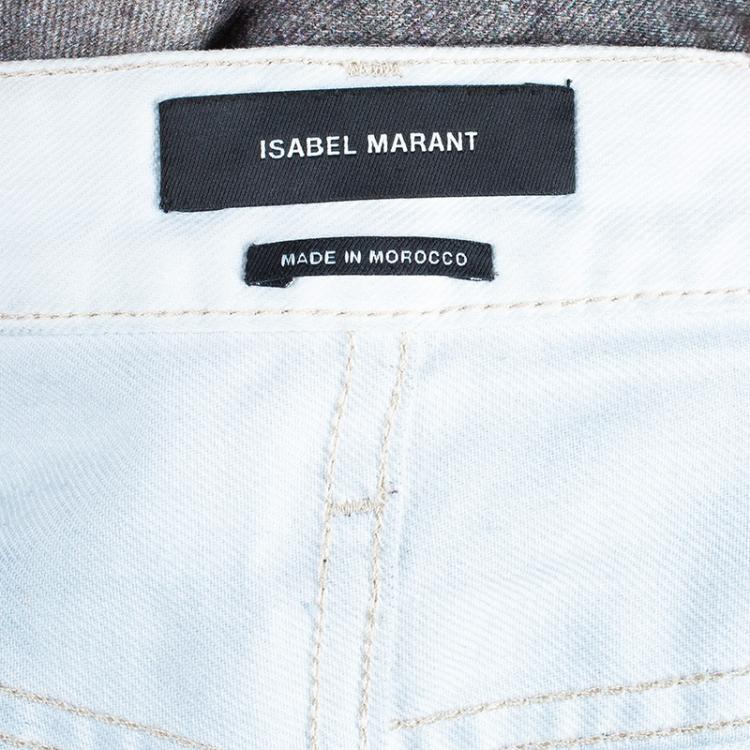 Pre Owned Isabel Marant Printed Denim Jeans L