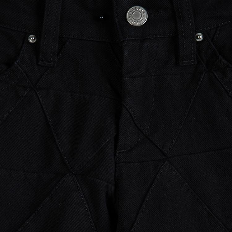 Pre Owned Isabel Marant Black Denim Geometric Paneled Stanford Jeans M