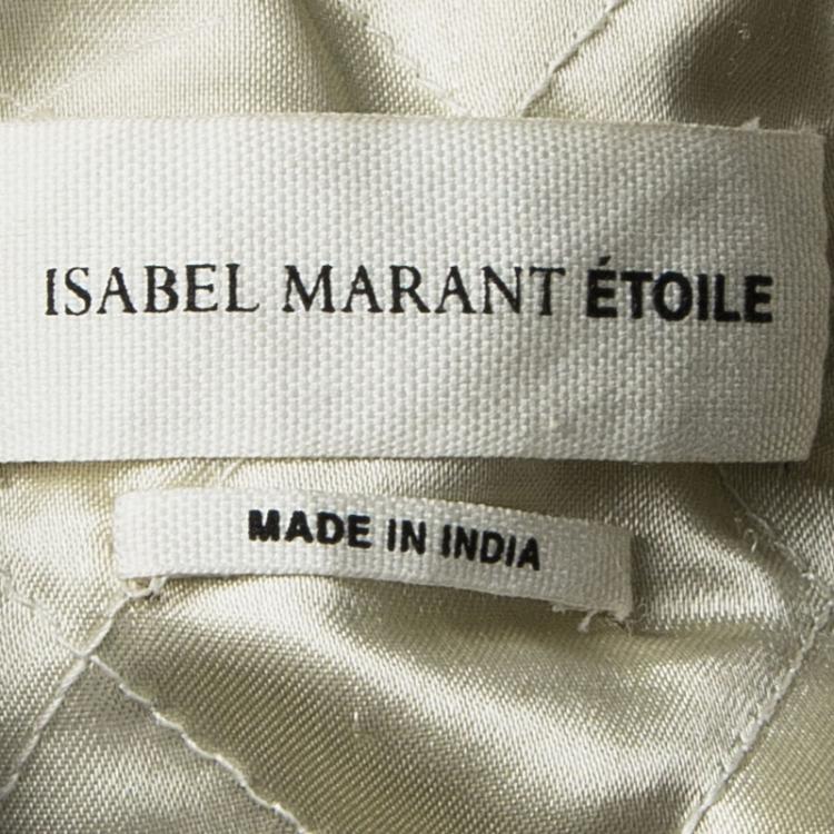 Pre Owned Isabel Marant Etoile Black Lamb Leather Sleeveless Jacket S