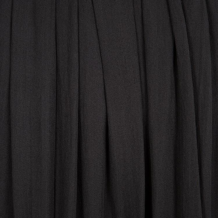 Pre Owned Isabel Marant Black Crepe Moody Embellished Wrap Maxi Skirt S