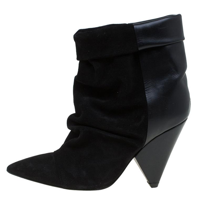 Isabel Marant Black Suede and Leather Andrew Size Isabel Marant | TLC
