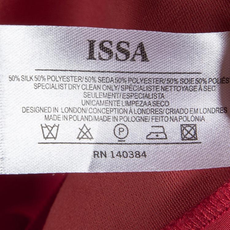 Pre Owned Issa Muticolor Colorblock Wrap Gabriella Maxi Dress M