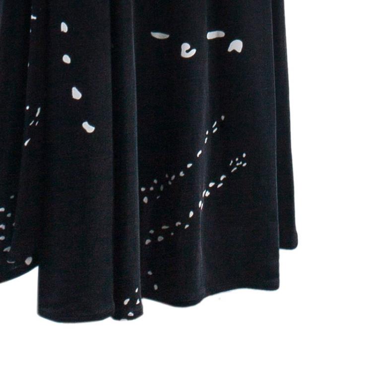 Pre Owned Issa London Monochrome Halterneck Maxi Dress M