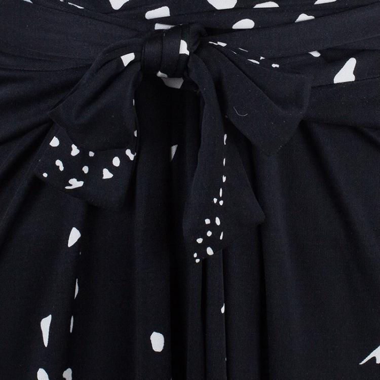 Pre Owned Issa London Monochrome Halterneck Maxi Dress M