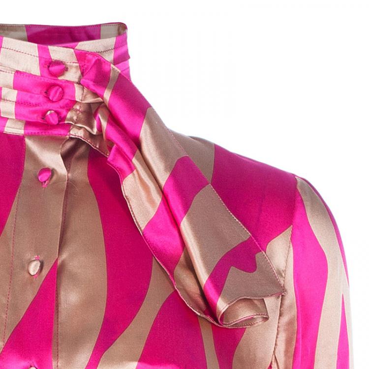 Pre Owned Issa London Silk Neck Tie Dress L