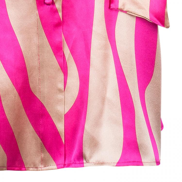 Pre Owned Issa London Silk Neck Tie Dress L