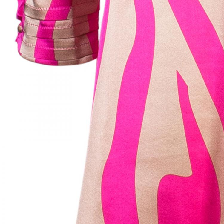 Pre Owned Issa London Silk Neck Tie Dress L