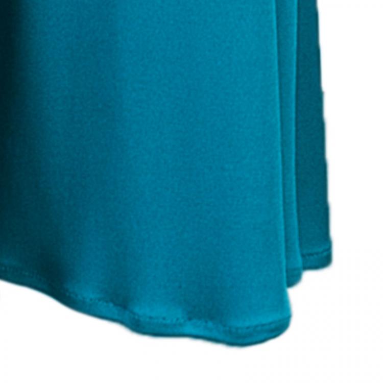Pre Owned Issa London Teal Halter Back Maxi Dress S