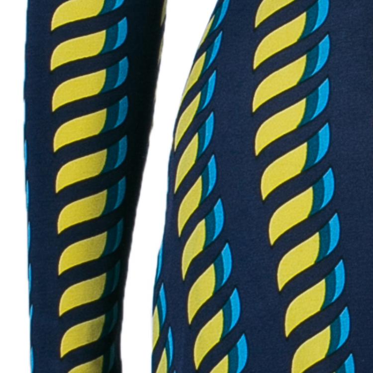 Pre Owned Issa London Multicolor Long sleeve Tie-Front Dress S