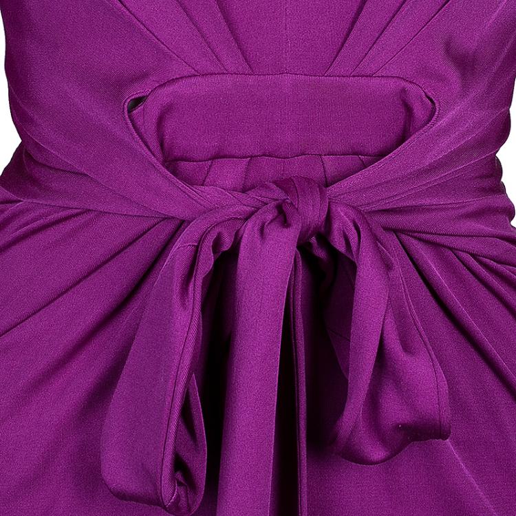 Pre Owned Issa Purple Silk Dress S
