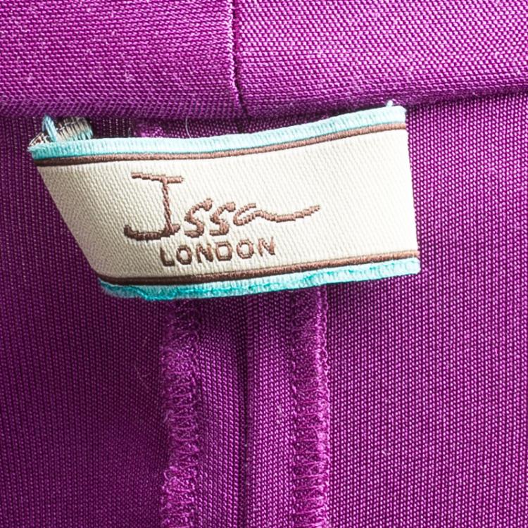 Pre Owned Issa Purple Silk Dress S