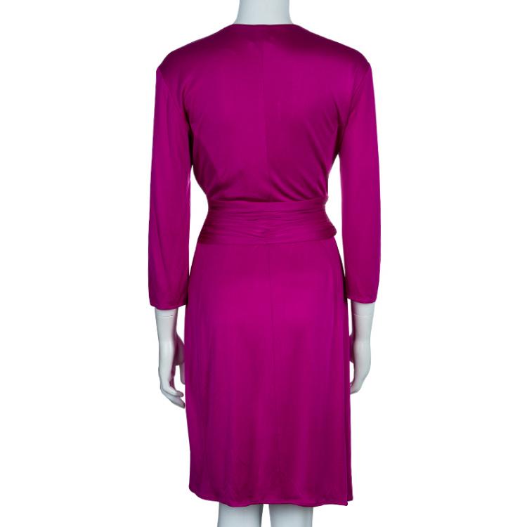 Pre Owned Issa London Pink Draped Dress M