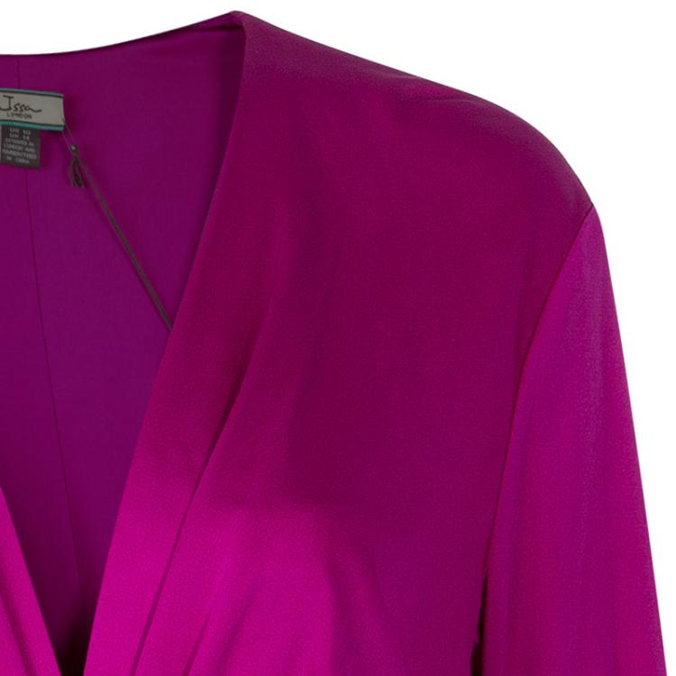 Pre Owned Issa London Pink Long Sleeve Dress L