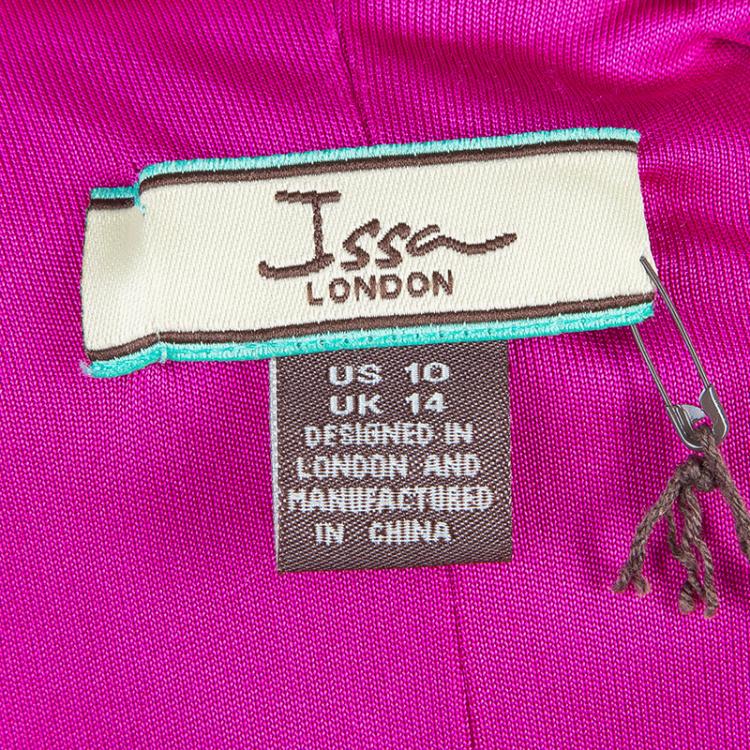 Pre Owned Issa London Pink Long Sleeve Dress L