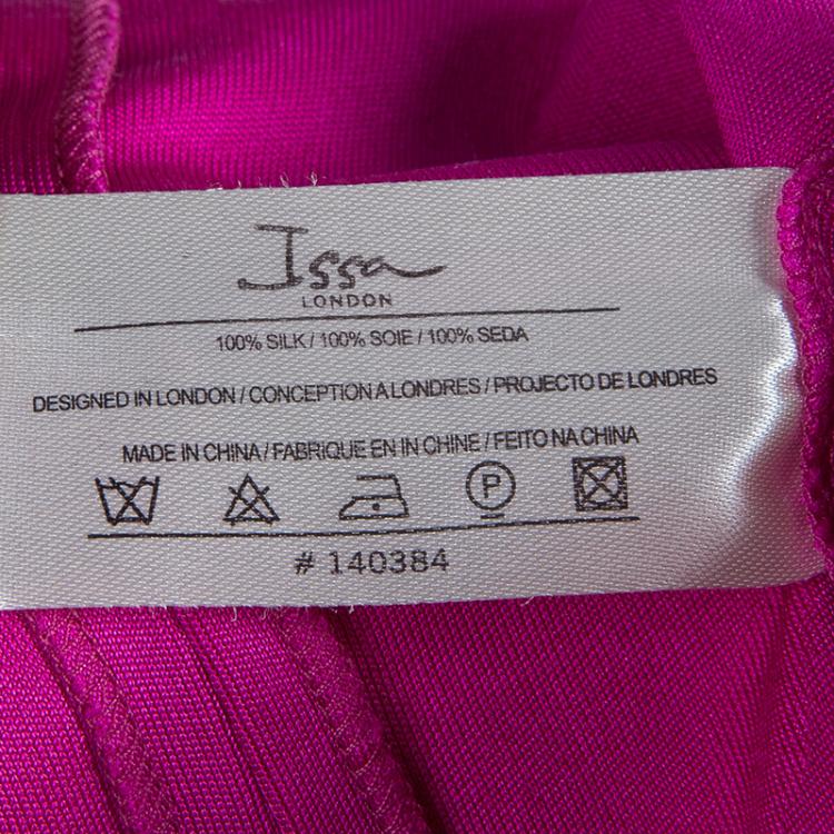 Pre Owned Issa London Pink Long Sleeve Dress L