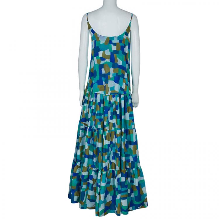 Pre Owned Issa Multicolor Maxi Dress M