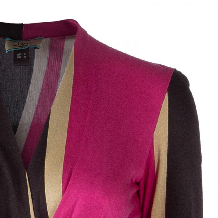 Pre Owned Issa London Pink Tie-Front Dress S