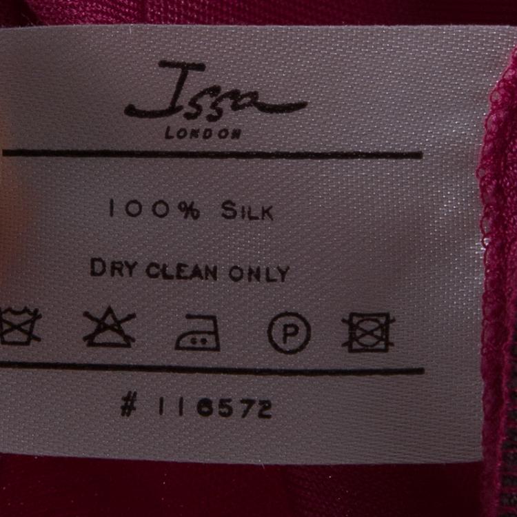 Pre Owned Issa London Pink Tie-Front Dress S