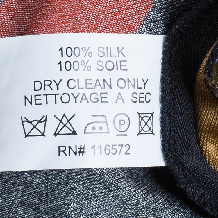 Pre Owned Issa Multicolor Abstract Silk Jersey Maxi Dress M