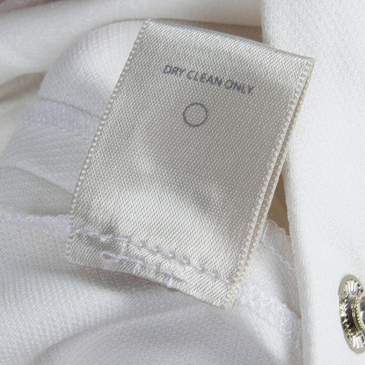Pre Owned Jason Wu White Cotton Straight Fit Trousers S