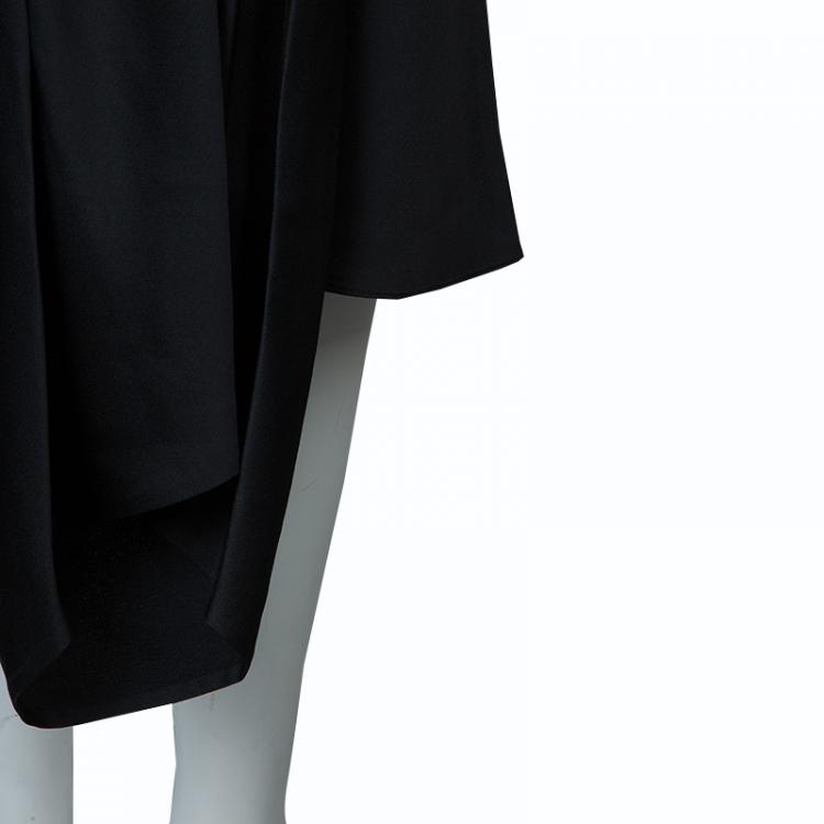 Pre Owned Jason Wu Black Pleated Front Midi Skirt M