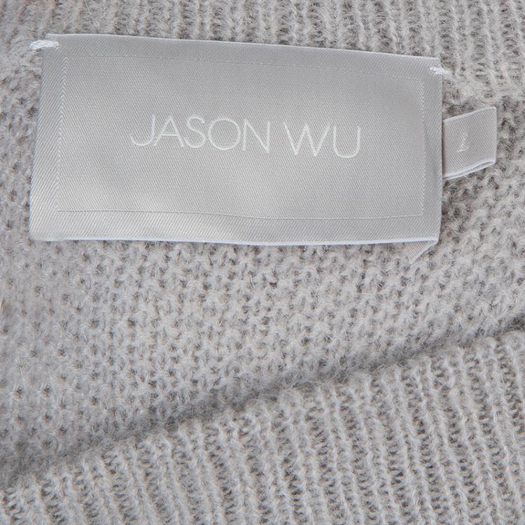 Pre Owned Jason Wu Color Block Knit Sweater L