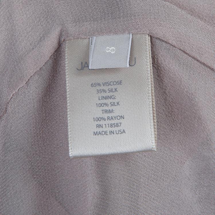 Pre Owned Jason Wu Grey Textured Sleeveless Top M
