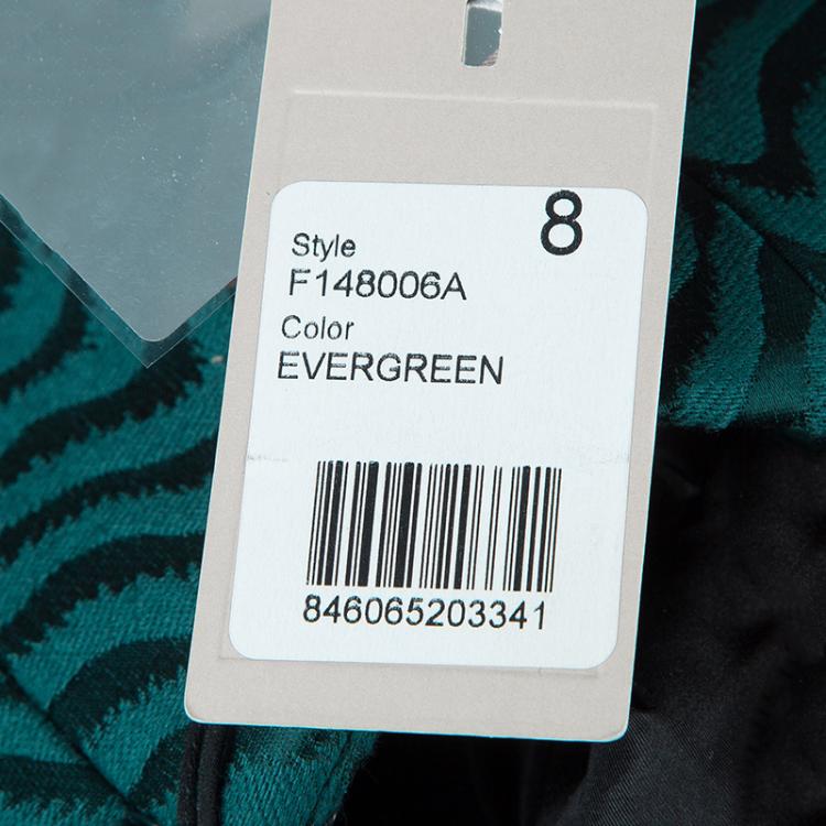 Pre Owned Jason Wu FA'14 Evergreen Jacquard Strapless Gown M