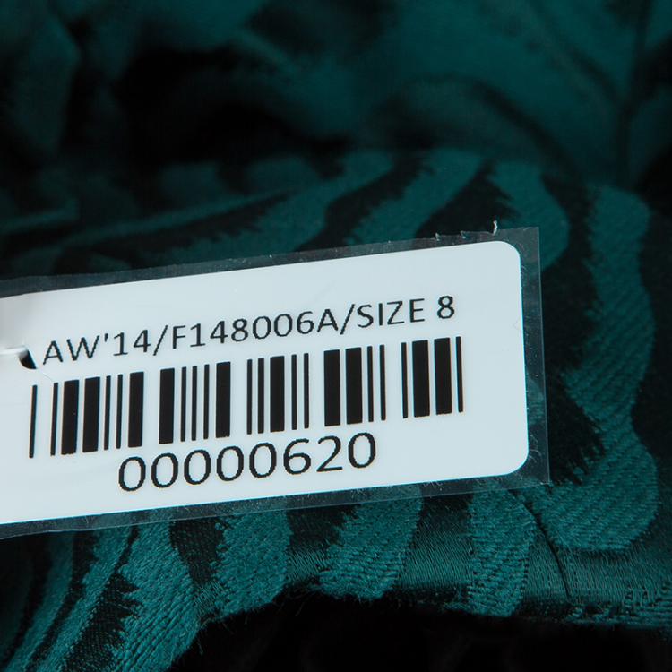 Pre Owned Jason Wu FA'14 Evergreen Jacquard Strapless Gown M