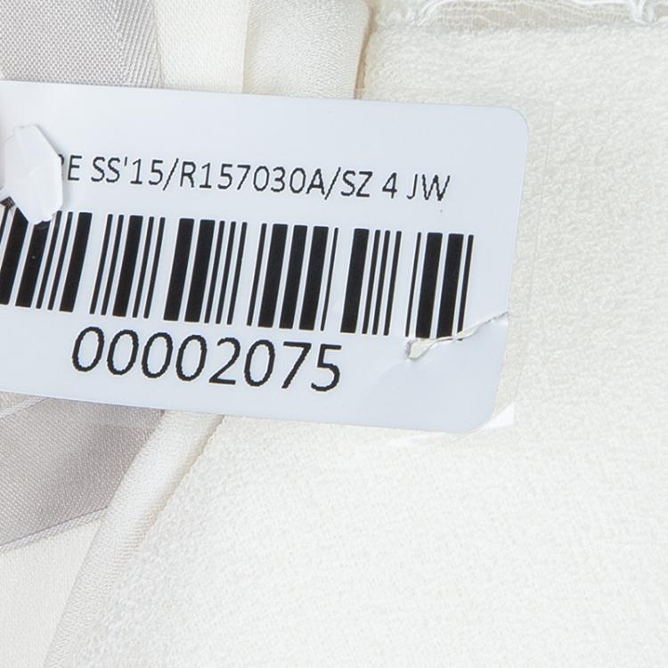 Pre Owned Jason Wu Resort'15 Off White Lace Insert Dress S