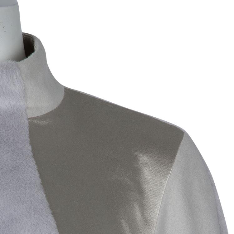 Pre Owned Jason Wu Pastel Grey Wool Top M
